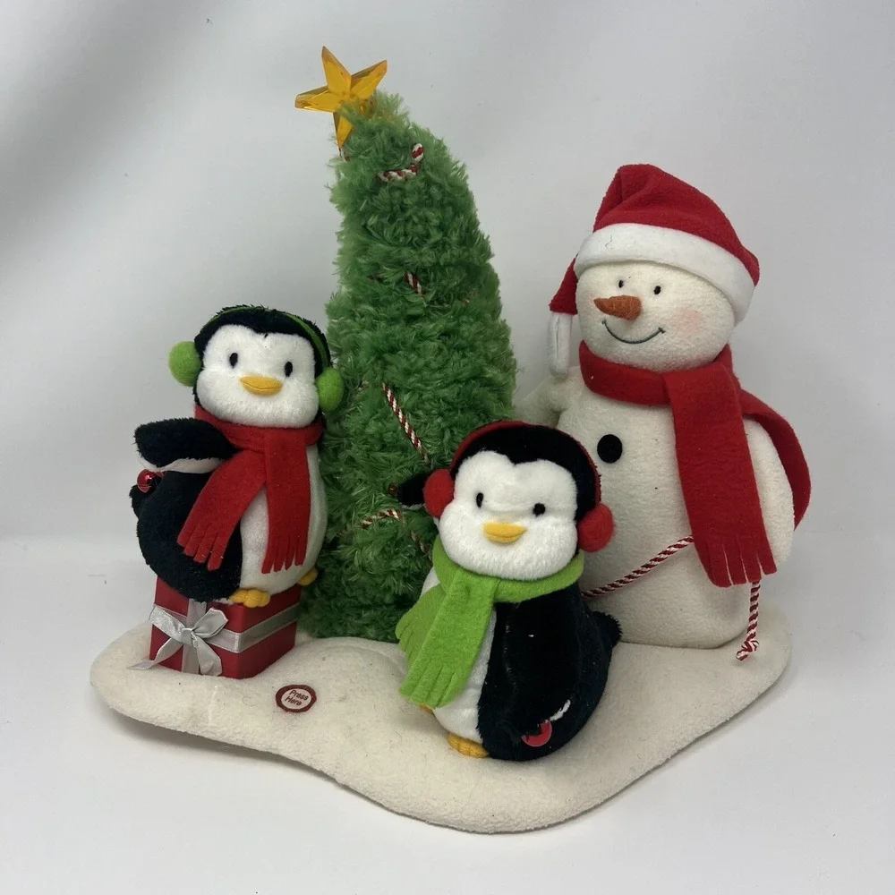 Hallmark Christmas Jingle Pals Very Merry Trio Penguins Snowman‎ Christmas Tree